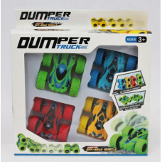 Four Pack Of Friction Flip Cars